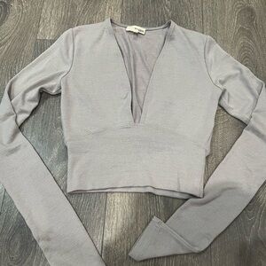 Aritzia Wilfred long sleeve Brigitte top